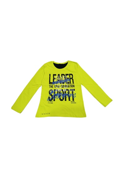 İrem Çocuk Giyim Erkek Çocuk Leader Önü Arkası Yazı Desenli Fosfor Sarı Renk Mevsimlik Sweatshirt Sarı İrem Çocuk Giyim Erkek Çocuk Leader Önü Arkası Yazı Desenli Fosfor Sarı Renk Mevsimlik Sweatshirt Sarı