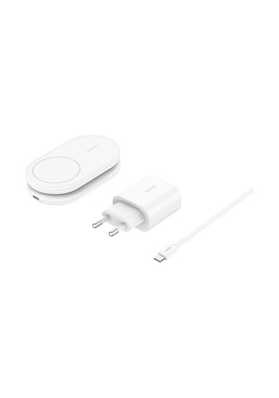 Wız028vfwh Boostcharge Pro Katlanabilir Qi2 15w Kablosuz Şarj Standı - Beyaz Çok Renkli