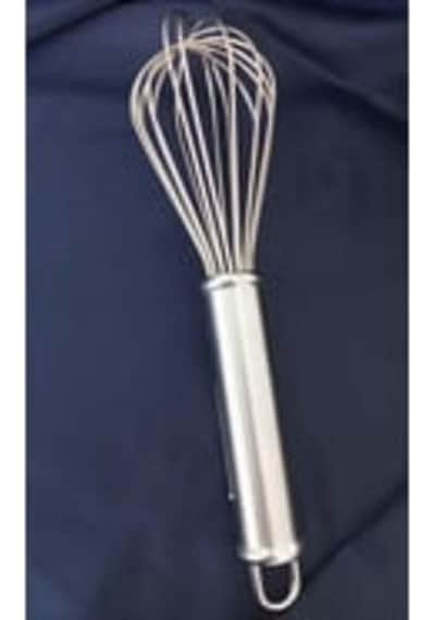 25 Cm Premium Metal Lüx Çırpıcı 2 Mm Kalınlık Profesyonel Mutfak Gümüş