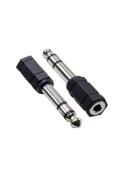 Aux Ses Stereo Siteryo 6.3mm Çevirici Jack Jak Çevirici 3.5 MM