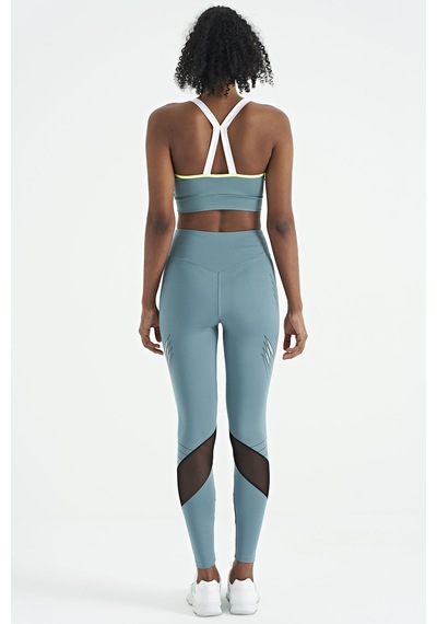 Tommy Life Mint Yeşili Sırt Detaylı Askılı Dar Kalıp Kadın Büstiyer - 97254 Mint Yeşili