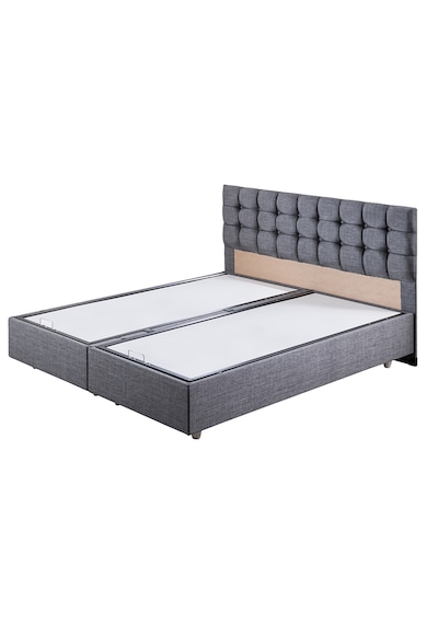 Venedik İkili Set, Venedik Çift Kişilik Baza Başlık Seti Gri 140 x 190