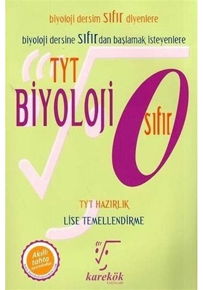 TYT Biyoloji Sıfır -  Karekök Eğitim Yayın