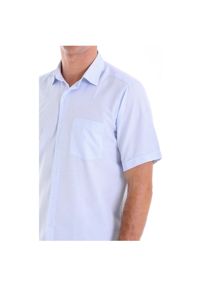 Hatemoğlu Mavi Comfort Fit Kareli Pamuklu Slim Yaka Kısa Kol Klasik Gömlek Mavi Hatemoğlu Mavi Comfort Fit Kareli Pamuklu Slim Yaka Kısa Kol Klasik Gömlek Mavi