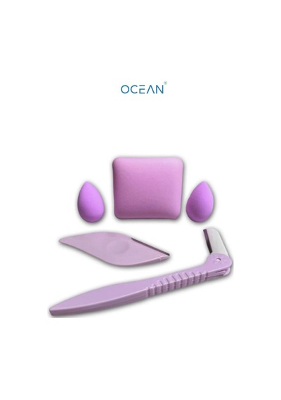 Ocean 5 Parça Usturalı Makyaj Süngeri Seti Karışık Renk Asu-310