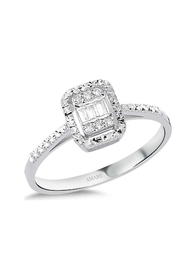 0.10 Karat Pırlanta Baget Yüzük (463866498)