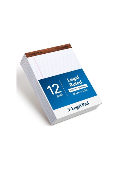 Tops 8,5 X 11 Yasal Ped, 12'li Paket, The Legal Pad Markası, Geniş Çizgili, Beyaz Kağıt, Yazı Defteri Başına 50 Çok Renkli Tops 8,5 X 11 Yasal Ped, 12'li Paket, The Legal Pad Markası, Geniş Çizgili, Beyaz Kağıt, Yazı Defteri Başına 50 Çok Renkli