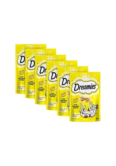 Dreamies Peynirli Kedi Ödül Bisküvisi 6 x 60 G