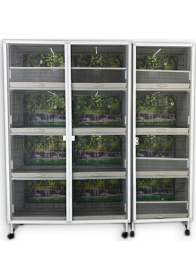 İstanbul Kafes Model 12 Pvc Kuş Dolabı
