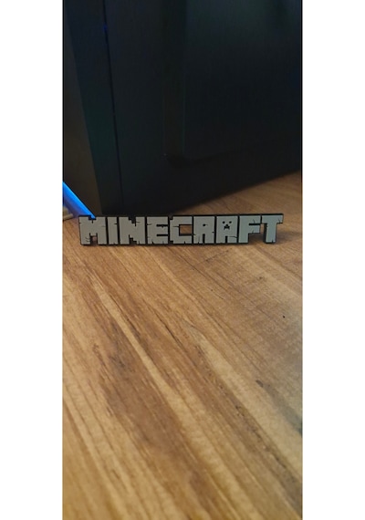 Minecraf Oyun Logosu Minecraf Masa Duvar Raf Dekoru 15 Cm
