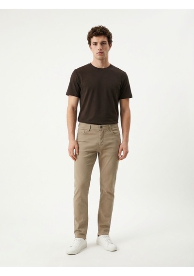 Regular Fit Erkek Pantolon Bej