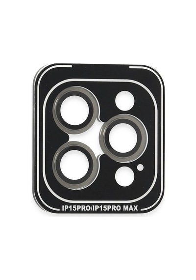 Joko Apple İphone 15 Pro Max Pvd Metal Kamera Lens Darbeye Dayanıklı Tam Uyumlu - Gri