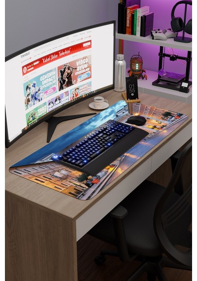 Vatikan V2 90x40 Xxl Gaming Kauçuk Kaymaz Taban Mouse Pad Fare Altlığı