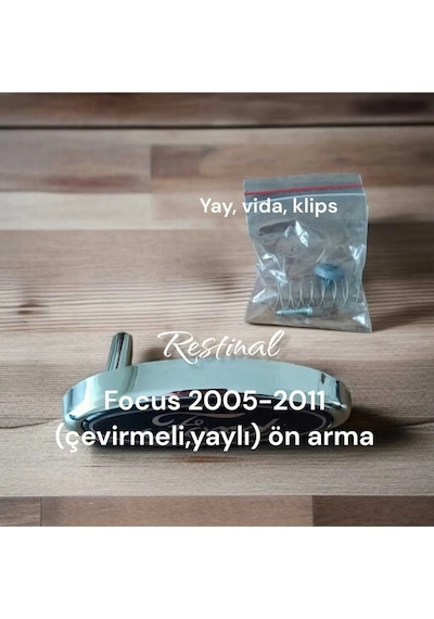Focus 2 Ve 2.5 Kasa Çevirmeli Kaput Açma Yaylı Arması Yay, Klips, Vida ,ve Ön Arma Takım 2005-2011