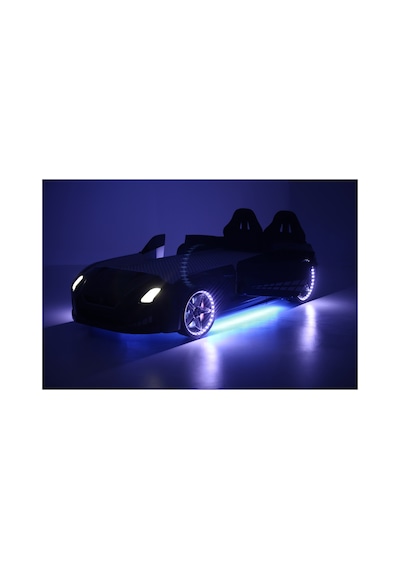 Siyah Arabalı Yatak Kapıları Açılan Gtr Full Ledli Kumandalı Ve Müzikli + Baza 90 190 Siyah Arabalı Yatak Kapıları Açılan Gtr Full Ledli Kumandalı Ve Müzikli + Baza 90 190