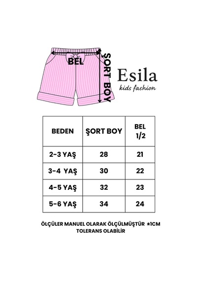 Esila Kids Kız Çocuk Hasır Şapka Ve Şort Takımı Yazlık Şık Kombin 2-6 Yaş Sarı