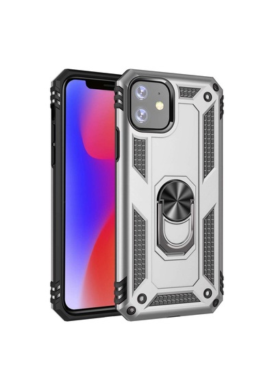 Teknomoda Apple Uyumlu iPhone 11 Kilif Yüzüklü Standli Armor Miknatisli Kapak 400525742