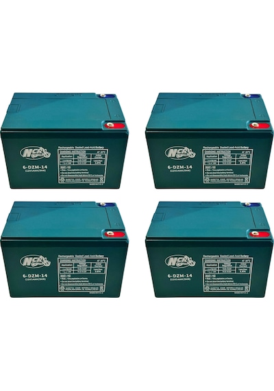 Ncr 12v 14 Ah Volta Vsm Vsc Elektrikli Bisiklet Aküsü 4'lü Set