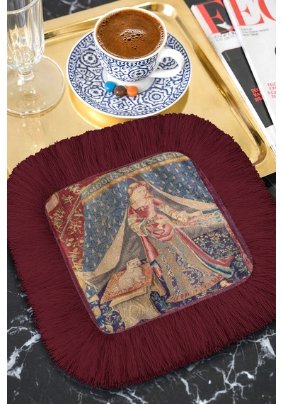 Ortaçağ Saray Şıklığı Saçaklı Sunum Peçetesi-lady Temalı Klasik Bordo Bardak Altlığı Mendil Pastel Sisli Pembe Ortaçağ Saray Şıklığı Saçaklı Sunum Peçetesi-lady Temalı Klasik Bordo Bardak Altlığı Mendil Pastel Sisli Pembe