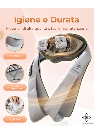 Massagewerk Shiatsu Boyun Ve Sırt Masajı Isı Fonksiyonlu Elektrikli Boyun Masajı Ergonomiktir, Kas Gerginliğini Ve Ağrıyı Hafifletmek İçin İdealdir Massagewerk Shiatsu Boyun Ve Sırt Masajı Isı Fonksiyonlu Elektrikli Boyun Masajı Ergonomiktir, Kas Gerginliğini Ve Ağrıyı Hafifletmek İçin İdealdir