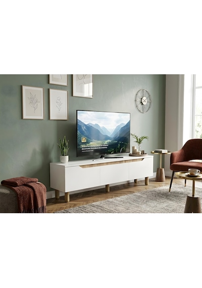 Pema Home %100 Mdf Konsol Çok Amaçlı Dolap Vitrin Beyaz