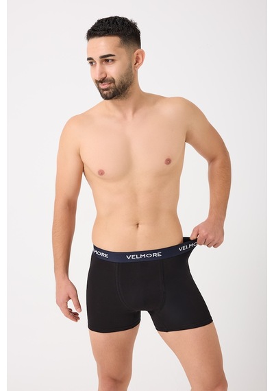 Velmore Erkek Boxer 3 Lı Kutu Yumuşak Pamuk Sıkmayan Bel Lastikli Beden S - 5xl Mix
