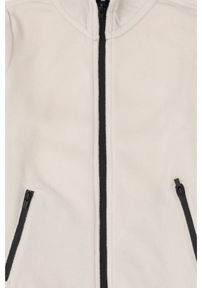 U.S. Polo Assn. - Erkek Çocuk Fermuarlı Taş Polar Sweatshirt 50298067-VR049