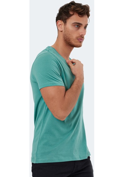 Slazenger RIVALDO Erkek V Yaka Yeşil Tişört
