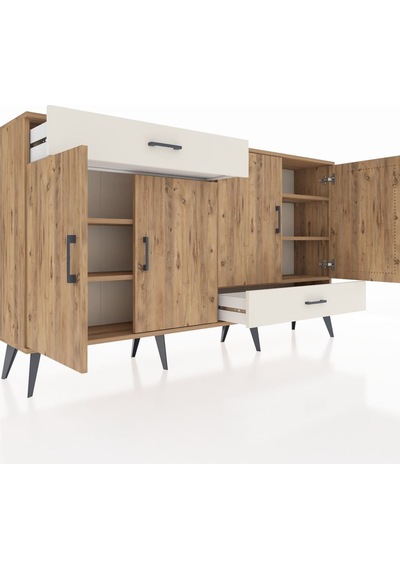 Arges Konsol 5 Raflı 2 Çekmeceli 4 Kapaklı 176x30x99 Çam-çam/ayta Çam-çam/aytaşı Arges Konsol 5 Raflı 2 Çekmeceli 4 Kapaklı 176x30x99 Çam-çam/ayta Çam-çam/aytaşı