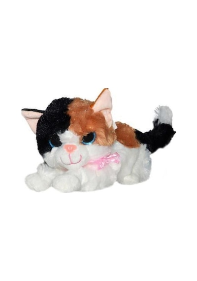 Toprock Peluş Miyavlayan Sesli Kedi 35cm Beyaz