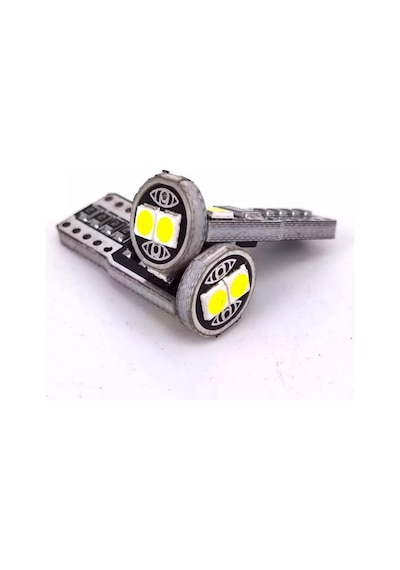 T10 Led Metal Platin W5W 6 Ledli Beyaz Park Tavan Plaka Ampülü 2