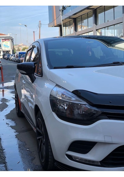 Clio 4 Kaput Rüzgarlığı Kaput Koruma Parlak Siyah