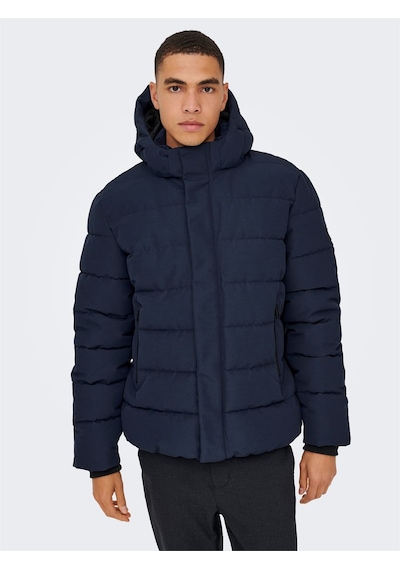 Only & Sons Onscayson Puffa Otw Noos Erkek Mavi Mont - 22019598 Mavi