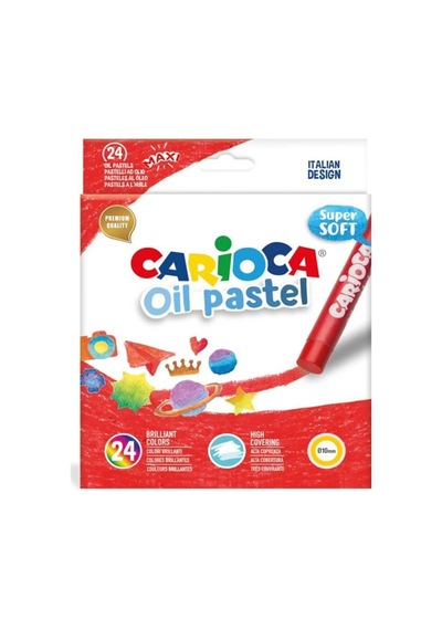 Carioca Yağlı Pastel Boya Kalemi 24'lü Karışık