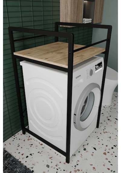Sundra Banyo Dolabı Çamaşır Ve Kurutma Makinesi Dolabı Meşe Meşe