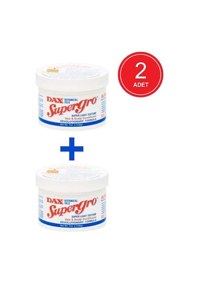 Dax Supergro Yavaş Uzayan Saçlara Özel Saç Bakım Yağı 2 x 198 G
