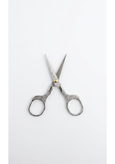 Taksun Söz Ve Nişan Makası 13 Cm - Paslanmaz Çelik Vintage Tasarım Nakış Ve El İşi Makası - Lüks Gümüş Ren
