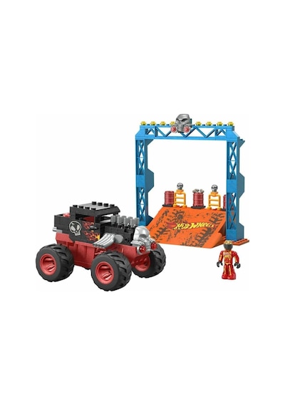 HKF87 MEGA Hot Wheels Smash N Crash Bone Shaker Çarpışma Seti 151 Parça +5 yaş