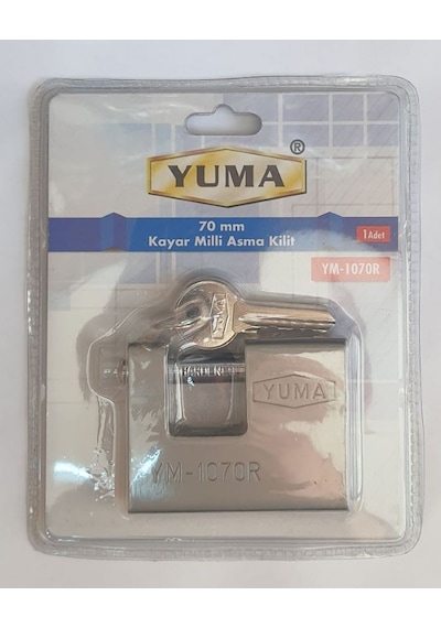 Yuma Kayar Milli Döküm Asma Kilit 70 Mm YM-1070R