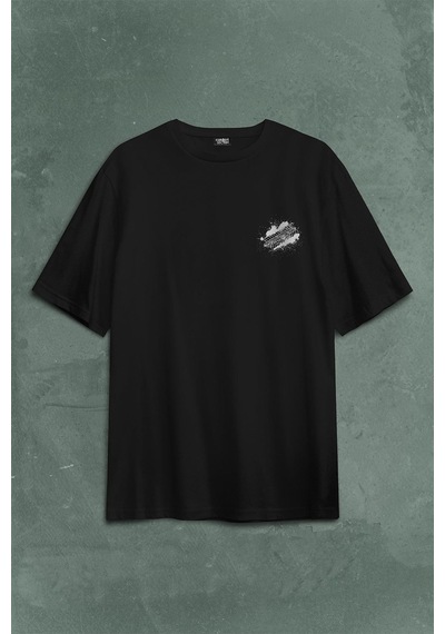 Eat Sleep Drift Repeat Race Sport Motospor Sırt Ön Baskılı Oversize Tişört Unisex T-shirt 001