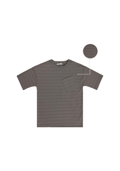 Civil Boys Basic Önü Cepli 10-13 Yaş Tişört - Kahverengi Koyu Kahve