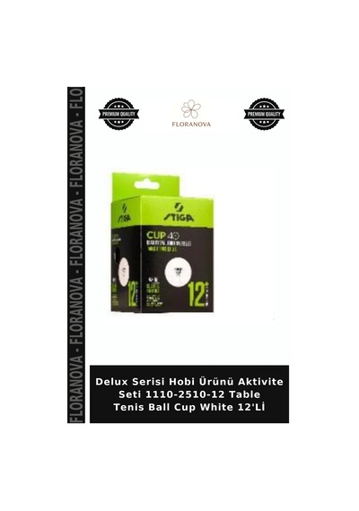 Delux Serisi Hobi Ürünü Aktivite Seti 1110-2510-12 Table Tenis Ball Cup White 12'li