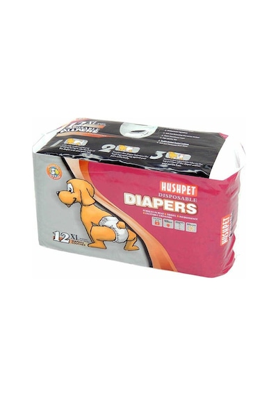 Hushpet Ultra Emici Köpek Külot Bez XLarge 12'li