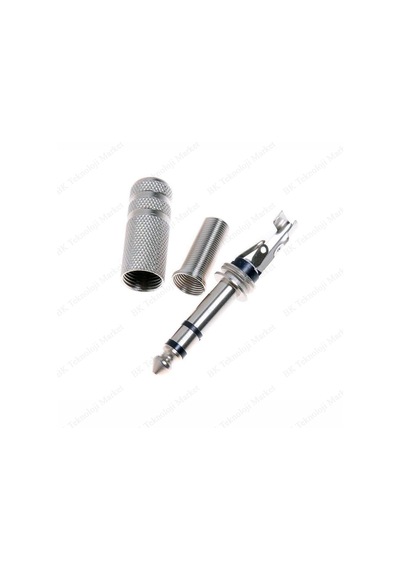 Lehimlenebilir Metal 6.35 Mm Erkek Çivi Jack