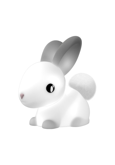 Dhink Silikon Şarjlı Gece Lambası Bunny Cotton Beyaz
