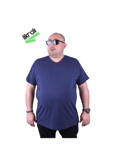 Moc Grande Mocgrande Erkek Büyük Beden Likralı Basic V Yaka Tişört 11170 Marin Koyu Mavi Moc Grande Mocgrande Erkek Büyük Beden Likralı Basic V Yaka Tişört 11170 Marin Koyu Mavi