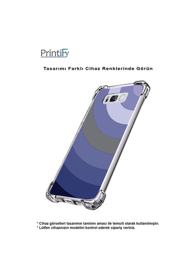 Huawei P20 Lite Köşe Korumalı Antişok Kapak Renk Cümbüşü Tasarımlı Şeffaf Kılıf