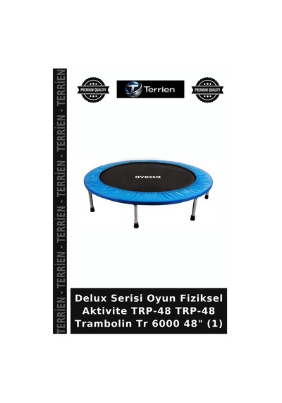 Delux Serisi Oyun Fiziksel Aktivite Trp-48 Trp-48 Trambolin Tr 6000 48" 1