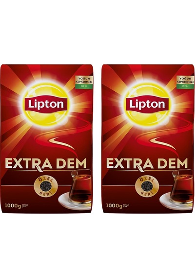 Lipton Extra Dem Siyah Dökme Çay 2 x 1 KG