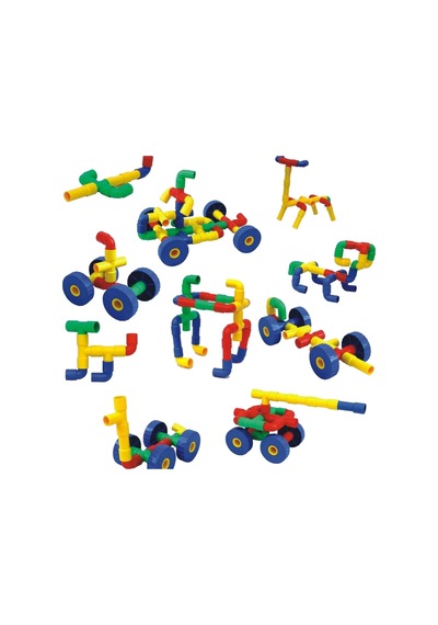 King Kids Tekerlekli Boru 72 Parça - Pe 7190